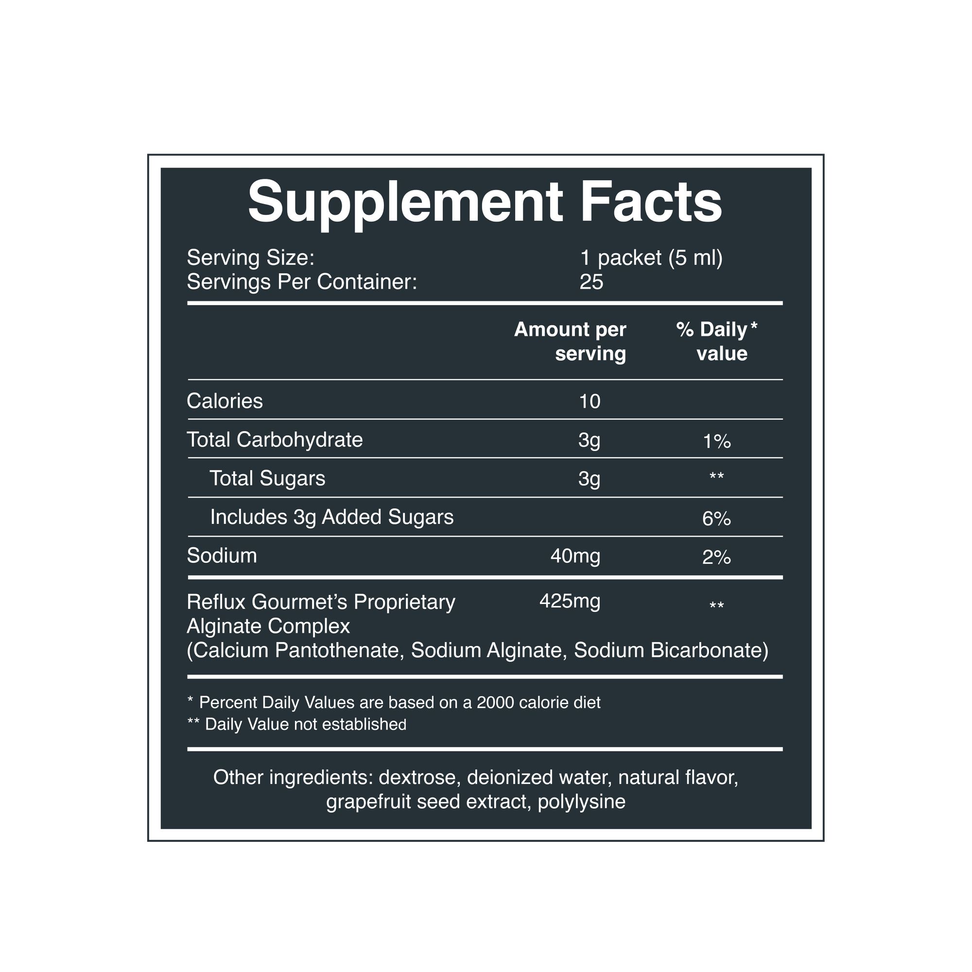Reflux Gourmet Natural Heartburn Acid Reflux Relief Support Supplement for GERD, LPR, Indigestion, Aid For Intermittent Fasting, Alginate Therapy, Single Serve 25 Pack, Mint Chocolate/Vanilla Caramel