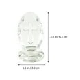 thumbnail image 3 of Cross Standing Traditional Cross On Base Clear Glass Tabletop Cross Figurine Holy Cross Sculpture for Modern Religious Home Decor, 3 of 6