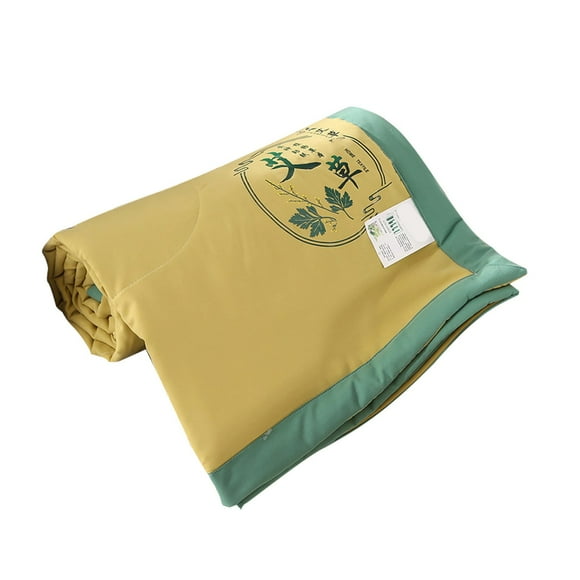 Lynbm Couch Blanket 2025 New Summer Air Conditioning Quilt, Soybean Cool Summer Blanket, 150X200Cm, Green, 1Pc Mugwort Summer Quilt Aesthetic Room Decor Deals