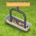 thumbnail image 3 of Lawn Coring Aerator, Manual Lawn Aerator,4 Stainless Steel Corer Plug Aerator with Soil Core Storage Tray, Pre-Assembled Manual Grass Aerating Tool & Clean Hand Tool, Improving Lawn Health, 3 of 14