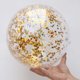 thumbnail image 5 of 2 pelotas de playa con lentejuelas brillantes, redondas y transparentes de PVC, divertidas pelotas de playa inflables con inflador (lentejuelas doradas de lujo + lentejuela oro rosa, 1 de cada color), 5 of 6