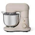thumbnail video image 2 of Beautiful 3.5 Qt Stand Mixer, Porcini Taupe with Flat Beater, Dough Hook, Balloon Whisk, 2 of 21