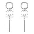 thumbnail image 4 of Guardurnaity 1 par de pendientes de acero inoxidable para mujer, exquisitos pendientes de aro para mujer, gotas para las orejas para fiesta, Type2 NO2, 4 of 6