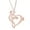 Rose Gold, variant on Jiaroswwei Women's Stylish Simple Hollow Musical Note Heart Pendant Chain Necklace Gift