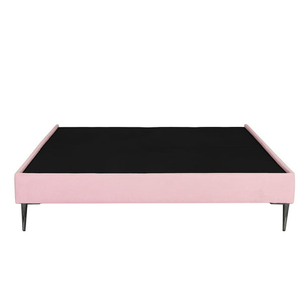 Box Base Cama Queen Size Slim Rosa
