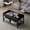 Rustic Grey-black, variant on YANGLI 36" Lift Top Coffee Table with Free Cloth Storage Bins, White Walnut Farmhouse for Living Room, Small Modern for Small Space, Minimalistic, Dark Walnut