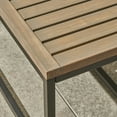 thumbnail image 2 of Noble House Jeco Outdoor Industrial Acacia Wood and Iron Bench Gray and Black, 2 of 7