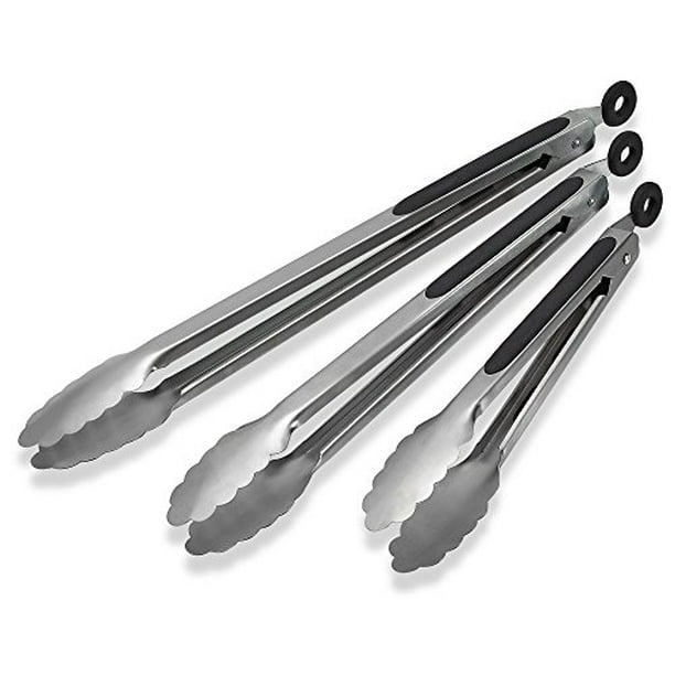 Kitch N Wares Stainless Steel Kitchen Tongs, Set of 39 Inch, 12 Inch