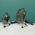 thumbnail image 5 of WINDLAND 4/6inch Small USB Desk Fan Quiet Fan Metal Strong Airflows 360 Degree Adjustable, 5 of 14