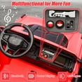 thumbnail image 4 of 24V 2 Seater Ride on Electric Car for Kid, Licensed Ford Bronco Ride on Toy for Big Kid, Toddler Truck Car with FM Radio, Bluetooth LED Light, Gift for Boys Girls 3-8 Years, Red, 4 of 8