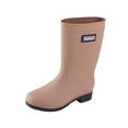 thumbnail image 4 of Esquirla Bottes de Pluie pour Femmes Imperméables Mi-Mollet Bottes de Pluie pour l'Extérieur Voyage Randonnée Kaki Taille EU 36, 4 of 8