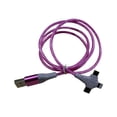 thumbnail image 1 of Agiferg Fast Charging Three-in-one Retractable Usb Charging Cable For Android, Huawei, Xiaomi Type-c Apple Data Cable, 1 of 2
