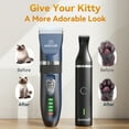 thumbnail image 5 of Oneisall X2+N5 Cat Clippers for Matted Hair, 2 in 1 Cat Grooming Kit, Quiet Cordless Cat Shaver and Paw Trimmer for Long Hair, Cat Hair Trimmer for Grooming, Pet Clippers for Cats, Navy & Black, 5 of 9