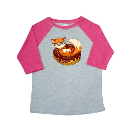 

Inktastic Fox Funny Donut Lover Gift Toddler Boy or Toddler Girl T-Shirt