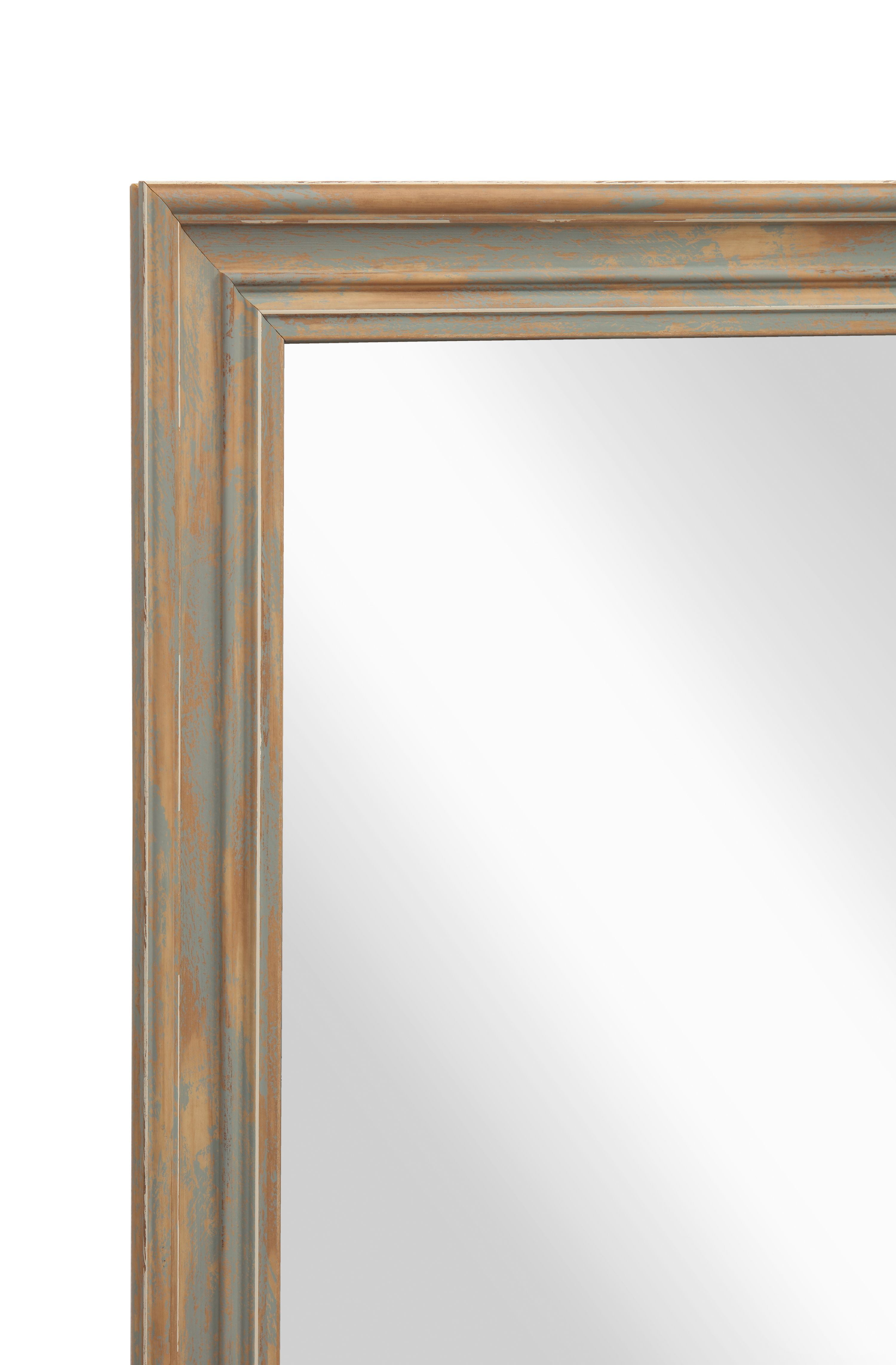 Over the Door Mirror Farmhouse Antique Turquoise 51" x 15" by Martin Svensson Home
