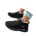 thumbnail image 3 of Gyexs Snow Boots for Women on Winter Warm Shoes Fashion Orthopedic Sneakers Lined Ankle Booties, Black, Size 7.5, 3 of 8