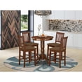 thumbnail image 4 of East West Furniture EDVN5-MAH-C 5 Pc counter height pub set - high Table and 4 Kitchen Dining Chairs., 4 of 4