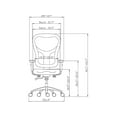 thumbnail image 4 of Lorell Executive High-Back Chair 24-7/8"x23-5/8"x44-1/8" Black 85036, 4 of 8