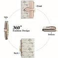 thumbnail image 4 of GAEKEAO Small Wallets for Women RFID Blocking Bifold Floral Vegan Leather Wallet Card Holder with Zipper Pocket ID Window, 4 of 12