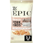 EPIC Pink Himalayan & Sea Salt Baked Pork Rinds, Keto Friendly, 2.5 oz
