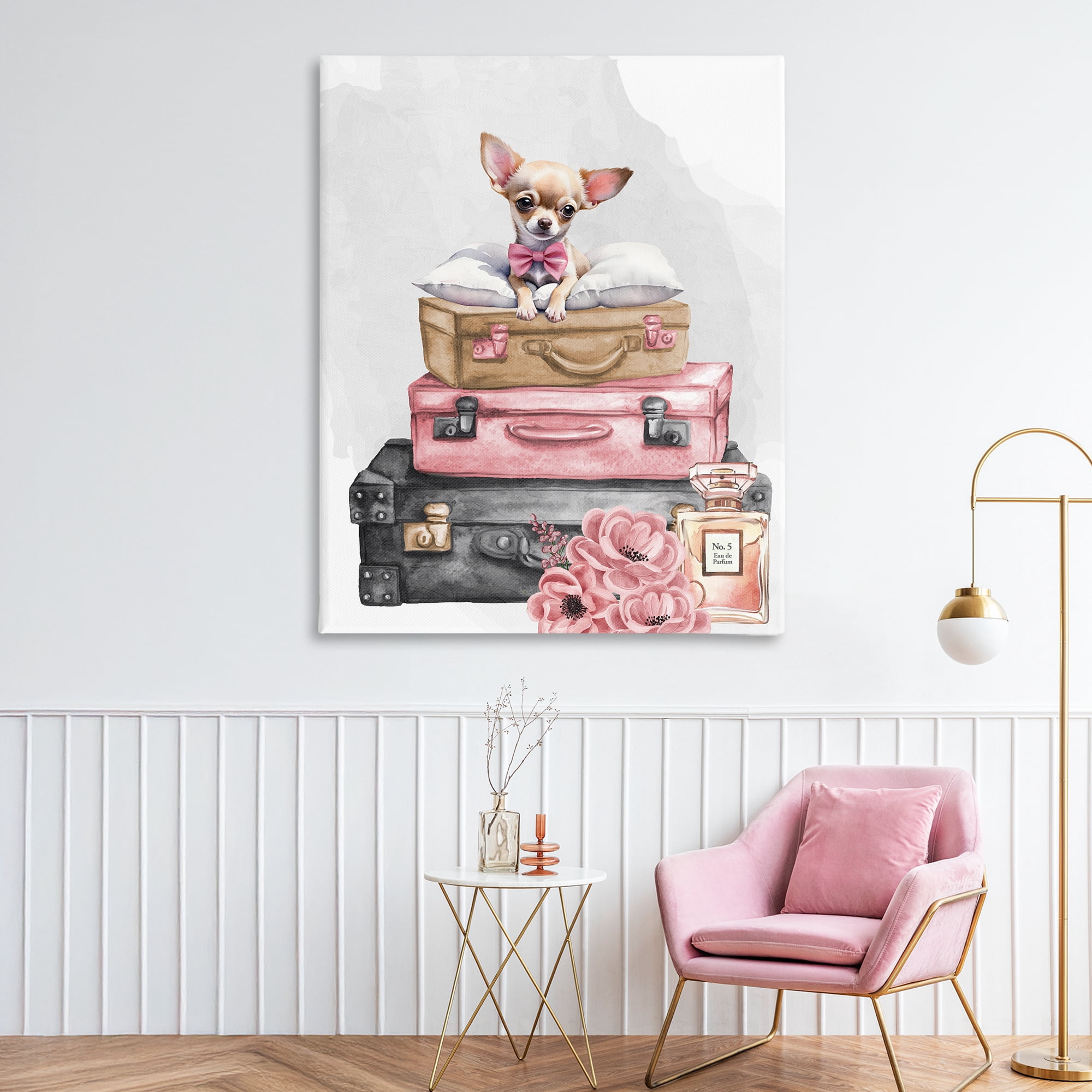 Stupell Industries Trendy Pup Travel Canvas Wall Art, design by Kim Allen