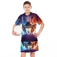 thumbnail image 6 of The Flash Boys Short Sleeve T-Shirt And Shorts Outfit Set Activewear Mesh Short Set for Kids, 6 of 7