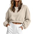 thumbnail image 2 of Neewe Womens Casual Sweatshirt Long Sleeve Tops Crewneck Loose Fit Tee Pullover Short Top Fall Shirts Fashion, 2 of 5