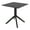 Black, variant on Sky Square Table 27 inch White