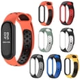 thumbnail image 3 of Correas de silicona para reloj, bandas de repuesto deportivas para Fitness, pulsera de reloj Bicolor cómoda y duradera Compatible con Mi Band 5, 3 of 5
