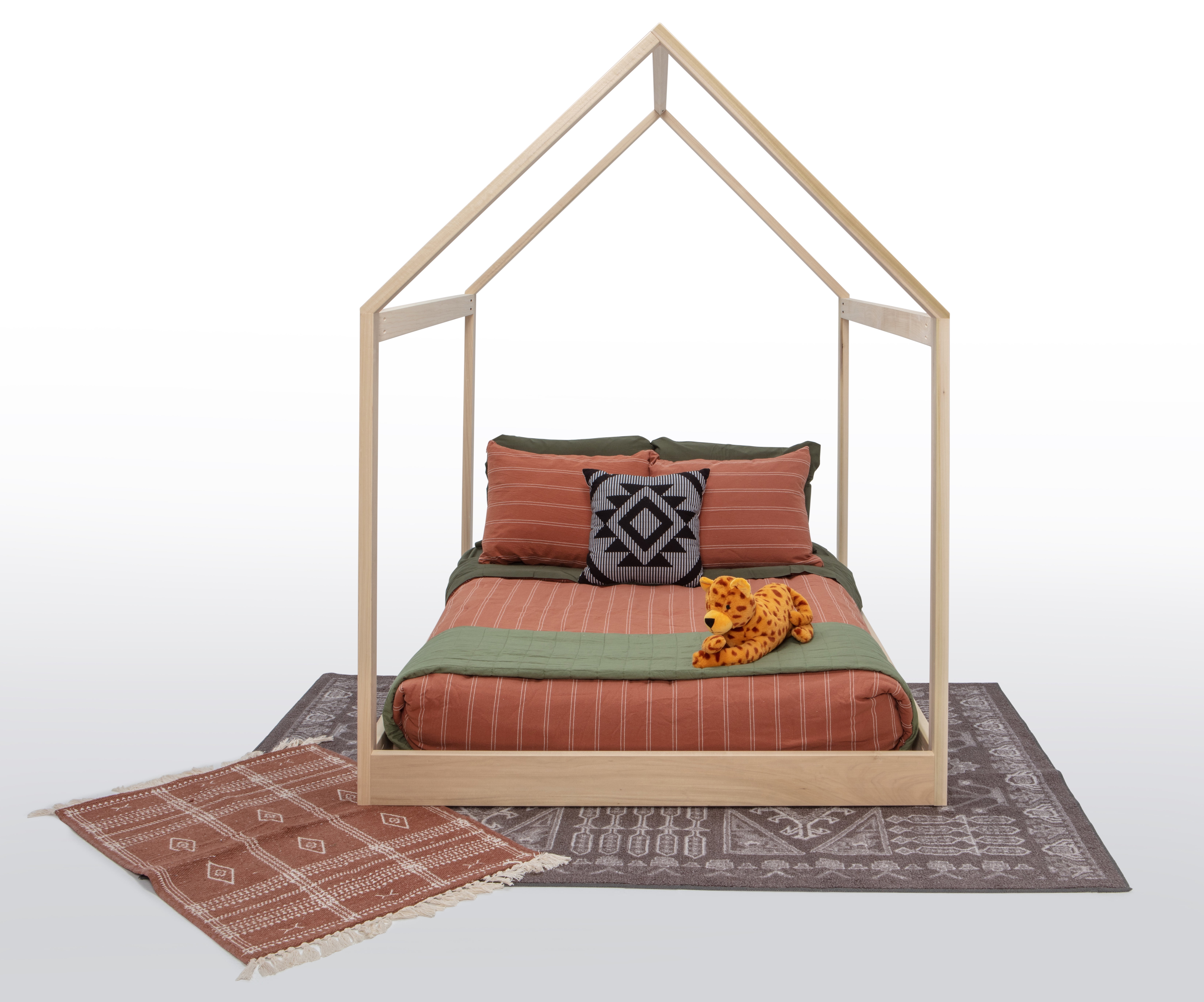 American Furniture Classics FULL S House Canopy Bed, Natural - Full Size