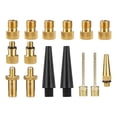 thumbnail image 1 of LOVIVER BRASS ADAPTOR PRESTA VALVE CONVERTER BIKE PUMP 15pcs, 1 of 8