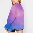 thumbnail image 6 of Mercatoo Baby Girls Sweatshirt Drop Shoulder Long Sleeve Tie Dye Loose Pullover Shirts Fall Casual Warm Tops for Kids, 6 of 7