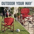 thumbnail image 6 of Timber Ridge TEGO™ FlowMotion™ Rocking Camping Chair, Folding Outdoor Rocker with Cup Holder, Red Rock, 6 of 7
