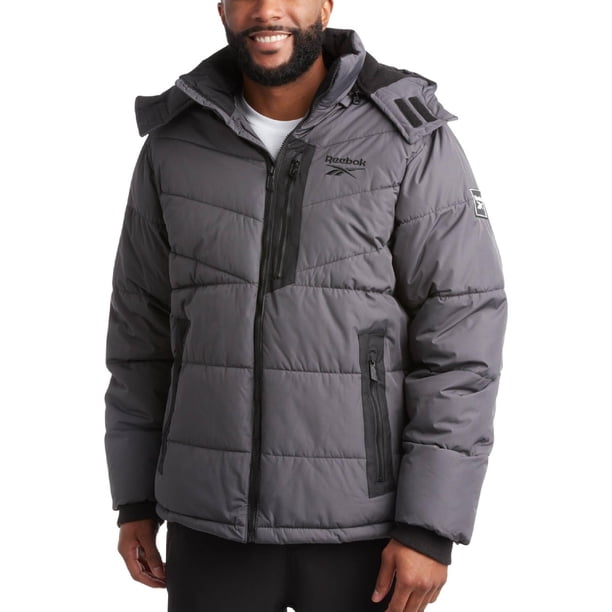Chaqueta de invierno para hombre Reebok acolchada e insulated tipo puffer, talle L