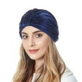 thumbnail image 2 of BJUTIR Winter Hats For Men Women Women Knot Pleated Head Hat Cap Headwear Turban Cap Headwrap Turban Cap, 2 of 4