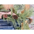 thumbnail image 2 of Long Needle Pine Garland with Cones Artificial 6 Foot Set of 3 - Green, Brown - 72" x 18" x 18", 2 of 6