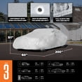 thumbnail image 6 of (2 pack) Budge Basic Car Cover, Lightweight, Breathable Indoor Car Protection, Size 4 for Full Size Vehicles, 6 of 10