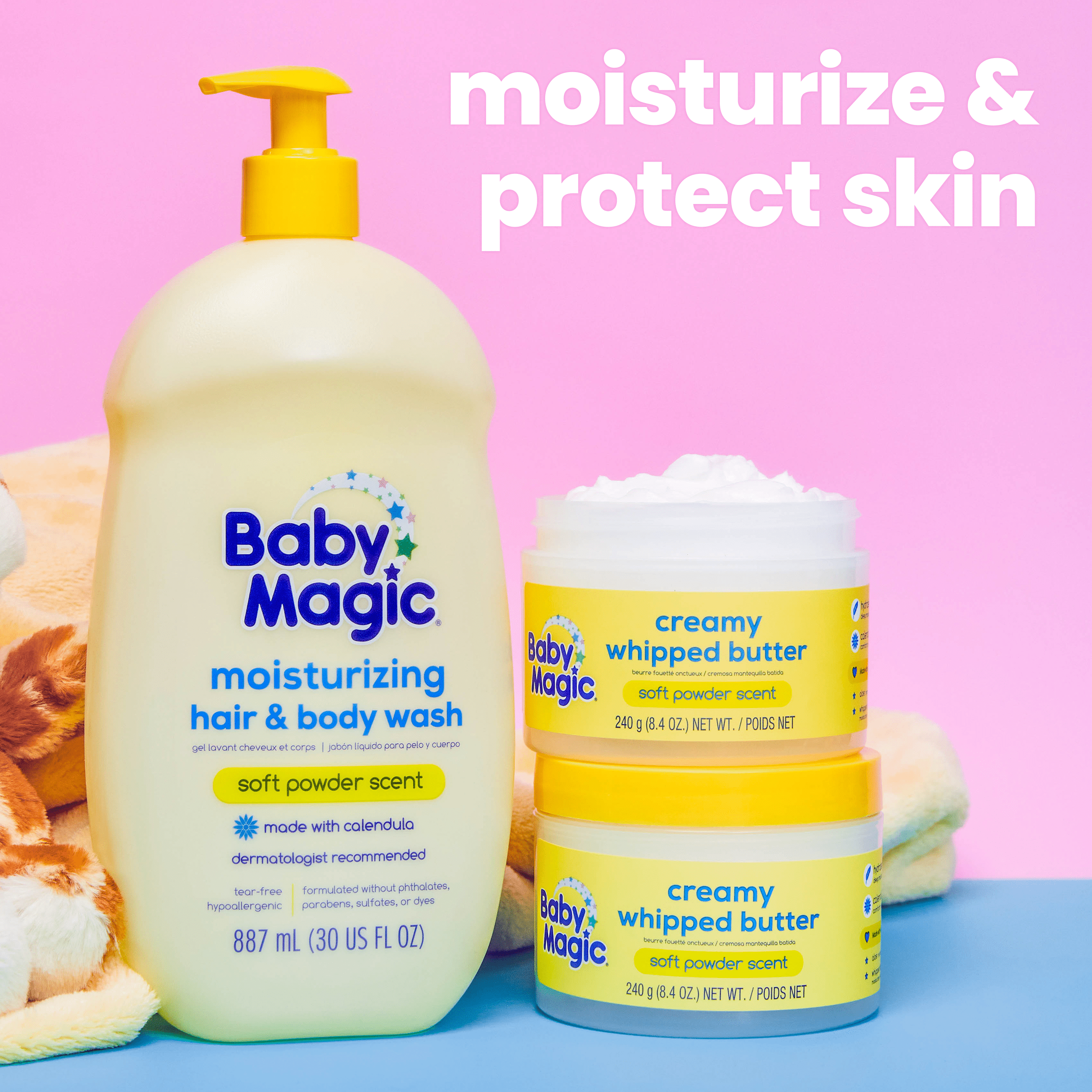 Baby Magic Baby Tear-Free Hair and Body Wash for Infants 30 oz