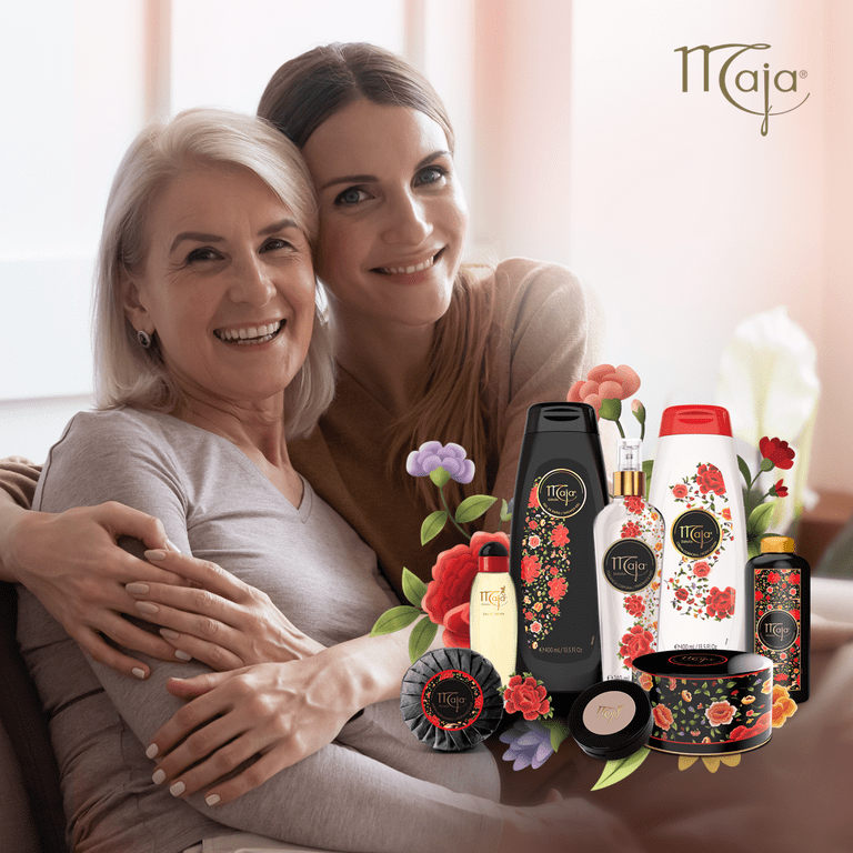 Maja Shower Gel 13.5 Fl oz, Glycerin Enriched Body Wash for