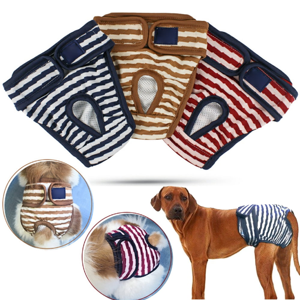 Visland Washable Female Dog Diapers, Reusable Adjustable Doggie Diaper