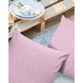 thumbnail image 2 of Pack of 2 Outdoor Pillow Covers, Geometric Wavy Texture Pink Waterproof Square Throw Pillowcase Cushion Decorative Pillow Covers for Couch Patio Tent, 20x20 in, 2 of 6