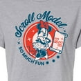 thumbnail image 3 of Disney - Scroll Model - Juniors Cropped Cotton Blend T-Shirt, 3 of 5