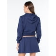 thumbnail image 5 of Celebrity Pink Women's Signature Zip Up Fleece Hoodie Sweatshirt, Sizes XS-XXXL, 5 of 7