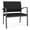 Castillo Black, variant on Newport Reception Waiting 18.5" Bariatric Chair / Charcoal Steel / Black