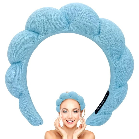 Spa Headbands for Women 7Inch Soft Sponge Head Band Comfortable Wide Hair Hoop Colorful Spa Headband for Skincare Face Washing Makeup Removal Shower Facial Mask