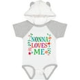 thumbnail image 3 of Inktastic Nonna Loves Me Granddaughter Girls Baby Bodysuit, 3 of 5