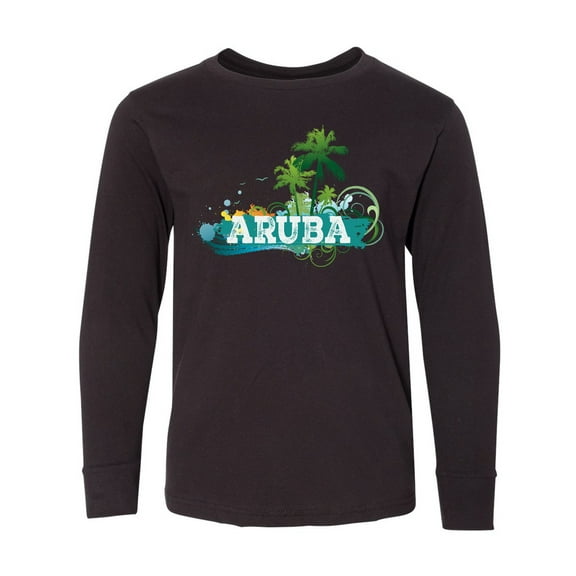Inktastic Aruba Vacation Cruise Long Sleeve Youth T-Shirt