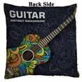 thumbnail image 2 of PKQWTM Art Classic Guitar Reversible Mermaid Cushion Cover Home Decor Sequin Pillow Case Size 18x18 inches, 2 of 2