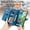 Blue, variant on For iPhone 17 Pro Max (6.9", 2025 release) Flip Wallet Case with Wrist Strap, Multiple Card Slots, Zippered Pocket, Stand, Cute Embossed Flower Protective Lightweight PU Leather Shell Cover, Brown