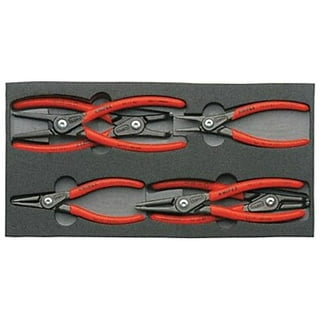 Hyper Tough 4-Piece Combination Snap Ring Plier Set with Steady Grip